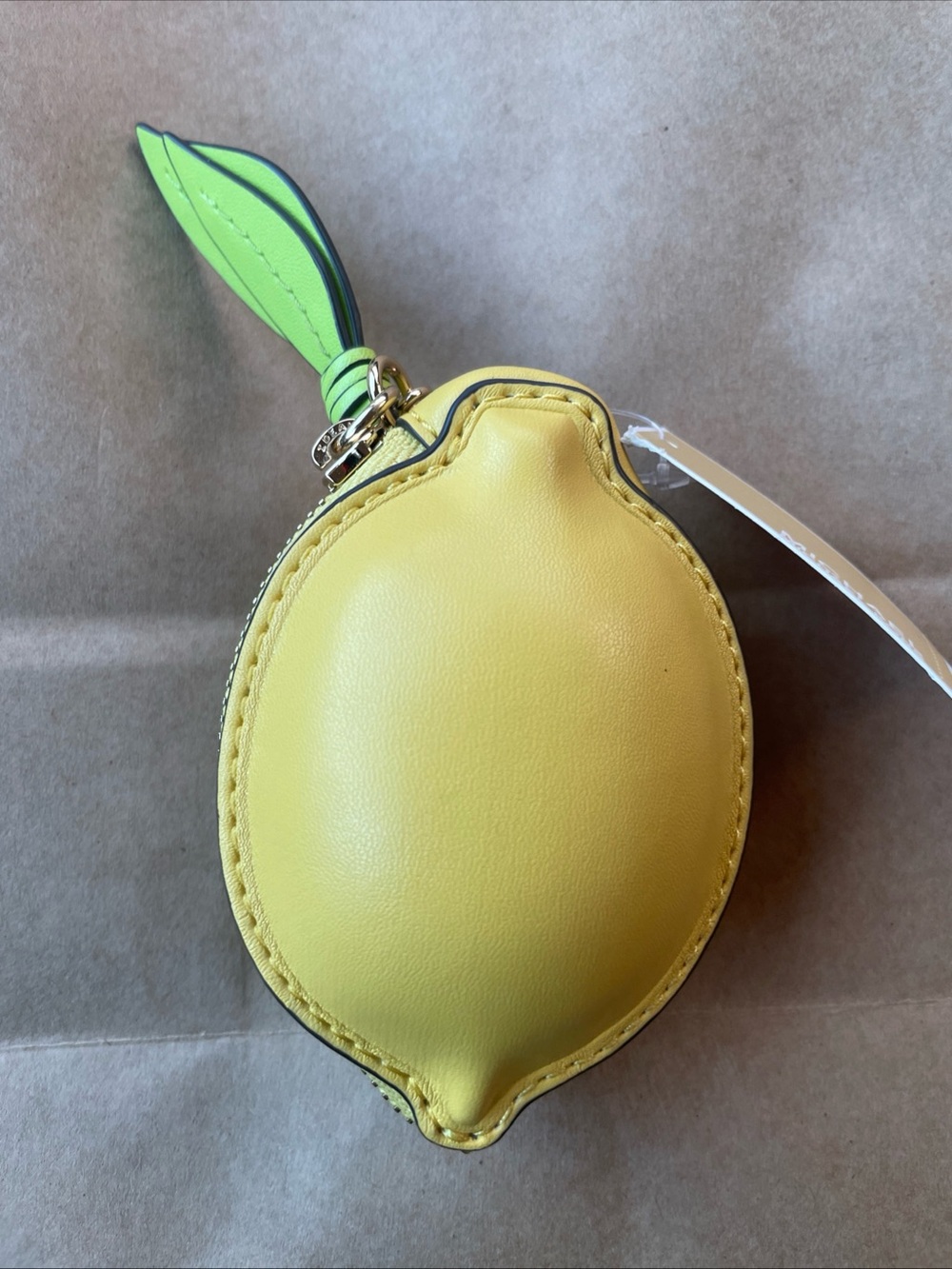 Michael Kors Lemon Zip Coin Purse Key Chain Giftables